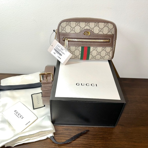 Gucci Ophidia GG Belt Bag With Removable Leather Strap - Picture 5 of 8
